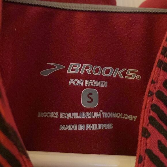 Brooks Fleece Lined Running Pullover Geometric Print Long Sleeved - Size Small - Picture 4 of 7